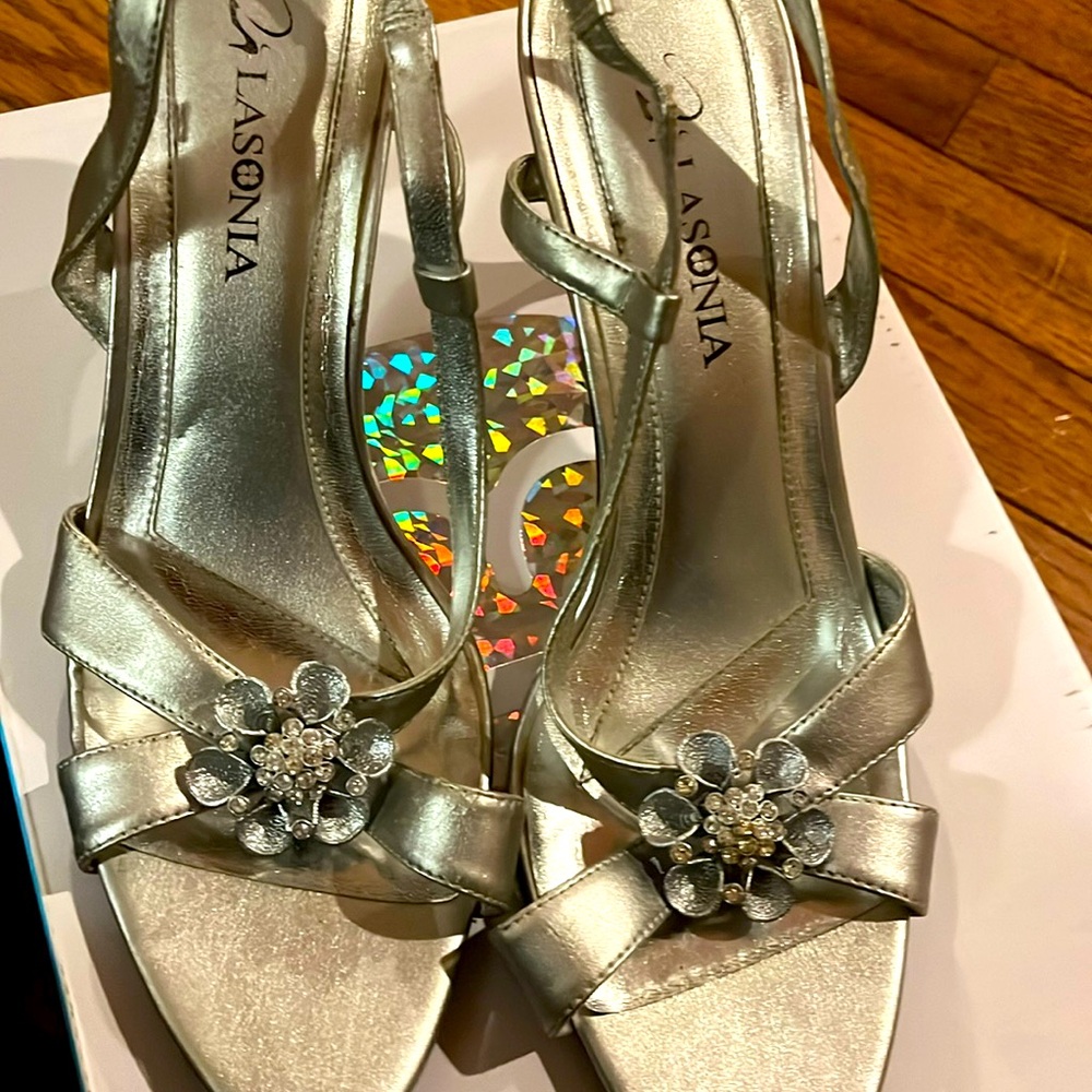 Silver heels